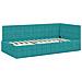 Struttura Letto Angolare con Materasso 2 pcs Turchese Velluto - Foto miniatura 6