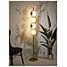 Lampada Da Terra Glamy S 4 Luci In Ferro Dorato E Vetro Opalino - Foto miniatura 5