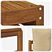 Set di divani da esterno con cuscino 7 pcs Naturale e Beige - Foto miniatura 7