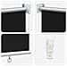 Voletta a rullo con protezione UV Nero 160 x 230 cm Poliestere - Foto miniatura 5