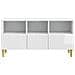 Mobile TV 102 x 34,5 x 50 cm Bianco Lucido Legno ingegnerizzato - Foto miniatura 3