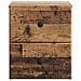 Mobiletto da notte a muro Legno antico 34,5 x 33 x 40 cm - Foto miniatura 4
