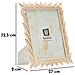 Cornice Portafoto Leaffy In Resina Crema Con Foglie 20x25 - Foto miniatura 6