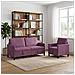 Set di Divani con Storage 2 pz Viola Poliestere - Foto miniatura 5