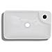 Lavandino Bagno In Ceramica Bianca Con Foro Per Rubinetto - Foto miniatura 3