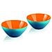 Set 2 Ciotole My Fusion Acrilico Diametro 12 Cm Colore Azzurro / arancio - Foto miniatura 1