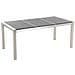 Set Di Tavolo E 6 Sedie Da Giardino In Acciaio, Basalto E Fibra Tessile Beige - Nero Fiammato - 180cm - Grosseto - Foto miniatura 17
