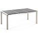 Set Di Tavolo E 6 Sedie Da Giardino In Acciaio, Basalto E Fibra Tessile Beige - Nero Fiammato - 180cm - Grosseto - Foto miniatura 10
