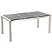 Set Di Tavolo E 6 Sedie Da Giardino In Acciaio, Basalto E Fibra Tessile Beige - Nero Fiammato - 180cm - Grosseto - Foto miniatura 11