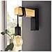 Lampada Da Parete A Led Townshend 1 In Legno Nera E Beige - Foto miniatura 2