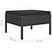 Set Divani Da Giardino 6 Pz Con Cuscini In Polyrattan Nero - Foto miniatura 5