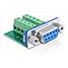 65268 Sub-D 9 pin Terminal block 10 pin Verde cavo di interfaccia e adattatore - Foto miniatura 1