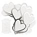 24 Etichette Appese Cuore Argento - Foto miniatura 1