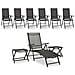 Set Per Divani Da Giardino 9 Pz Nero E Antracite - Foto miniatura 1