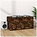Contenitore per Vinili Rovere Fumo 71x34x36cm Legno Multistrato - Foto miniatura 3