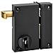 Serratura Verticale Da Applicare Doppio Cilindro A Tirante Per Porta Esterna, Asse 45mm, Destra, 75x130mm, Nero - - Foto miniatura 1