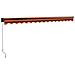 Tenda Retrattile Arancione Marrone 4,5x3 M Tessuto E Alluminio - Foto miniatura 7