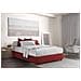 Letto Matrimoniale Elisa, Letto Contenitore Con Rivestimento In Tessuto, 100% Made In Italy, Apertura Frontale, Adatto Per Materasso Cm 160x190, Rosso - Foto miniatura 1