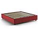 Letto Matrimoniale Elisa, Letto Contenitore Con Rivestimento In Tessuto, 100% Made In Italy, Apertura Frontale, Adatto Per Materasso Cm 160x190, Rosso - Foto miniatura 4