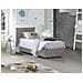 Letto Singolo Cosetta, Letto Contenitore Con Rivestimento In Tessuto, 100% Made In Italy, Apertura Laterale, Con Materasso Cm 80x190 Incluso, Tortora - Foto miniatura 1