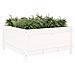 Fioriera Da Giardino Bianca 82,5x82,5x39cm Legno Massello Pino - Foto miniatura 3