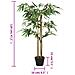 Albero Bambù Artificiale 760 Foglie 120 Cm Verde - Foto miniatura 7