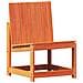 Set Salotto da Giardino 3 pz Marrone Cera Legno Massello Pino - Foto miniatura 3