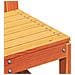 Set Salotto da Giardino 3 pz Marrone Cera Legno Massello Pino - Foto miniatura 4