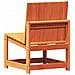 Set Salotto da Giardino 3 pz Marrone Cera Legno Massello Pino - Foto miniatura 7