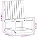 Set Salotto da Giardino 3 pz Marrone Cera Legno Massello Pino - Foto miniatura 9