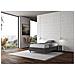 Letto Sommier Contenitore Imbottito 140x190 Microfibra Grigio Azelia - Foto miniatura 3