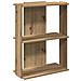 Libreria A 3 Ripiani Rovere 60x30x80 Cm Legno Multistrato - Foto miniatura 2