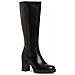 Black Classic Closed Long Heeled Boot Stivali Pelle Scarpe Donna Nero Eu 40, 1-25634-41 001 - Foto miniatura 1