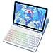 Custodia Per Ipad In Pelle Con Tastiera Bluetooth Rgb E Mouse Blue  Ipad 12,9 Pollici - Foto miniatura 2