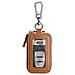Portachiavi In Vera Pelle, Blocco Rfid, Porta Chiavi Per Auto Con Portachiavi Multifunzione Coffee - Foto miniatura 1