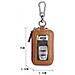 Portachiavi In Vera Pelle, Blocco Rfid, Porta Chiavi Per Auto Con Portachiavi Multifunzione Coffee - Foto miniatura 6