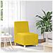 Divano Sedia Giallo 55 cm Velluto - Foto miniatura 1