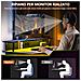 Scrivania Gaming con Luci LED e Supporto per Monitor, in Truciolato e Acciaio, 100x60x88.5 cm, Nero - Foto miniatura 6