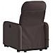 Poltrona Alzapersona Massaggi Reclinabile Marrone Scuro Tessuto - Foto miniatura 3