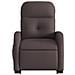 Poltrona Alzapersona Massaggi Reclinabile Marrone Scuro Tessuto - Foto miniatura 7