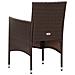 Set Divani Da Giardino 4 Pz Con Cuscini In Polyrattan Marrone - Foto miniatura 8