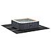 Copertura Piscina Quadrata Nera Plastica 396 x 396 cm Durevole - Foto miniatura 3