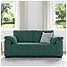 Divano Divanetto Verde Scuro 140 cm in Velluto - Foto miniatura 3
