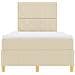 Letto a contenitore con materasso crema 120x200 cm tessuto - Foto miniatura 8