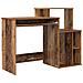 Scrivania con Storage Legno Antico 120.5x44x88.5 cm Legno Ingegnerizzato - Foto miniatura 1