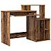 Scrivania con Storage Legno Antico 120.5x44x88.5 cm Legno Ingegnerizzato - Foto miniatura 4