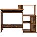 Scrivania con Storage Legno Antico 120.5x44x88.5 cm Legno Ingegnerizzato - Foto miniatura 5