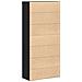 Mobile contenitore in rovere nero 80x35x180 cm Legno ingegnerizzato - Foto miniatura 7