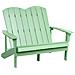 Panchina Da Giardino Adirondack 125 Cm Verde Chiaro - Foto miniatura 2