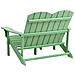 Panchina Da Giardino Adirondack 125 Cm Verde Chiaro - Foto miniatura 4